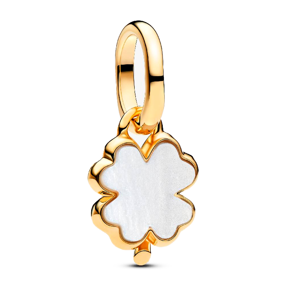 Pandora White Charms Lucky Clover Charm Pendant 764564C01