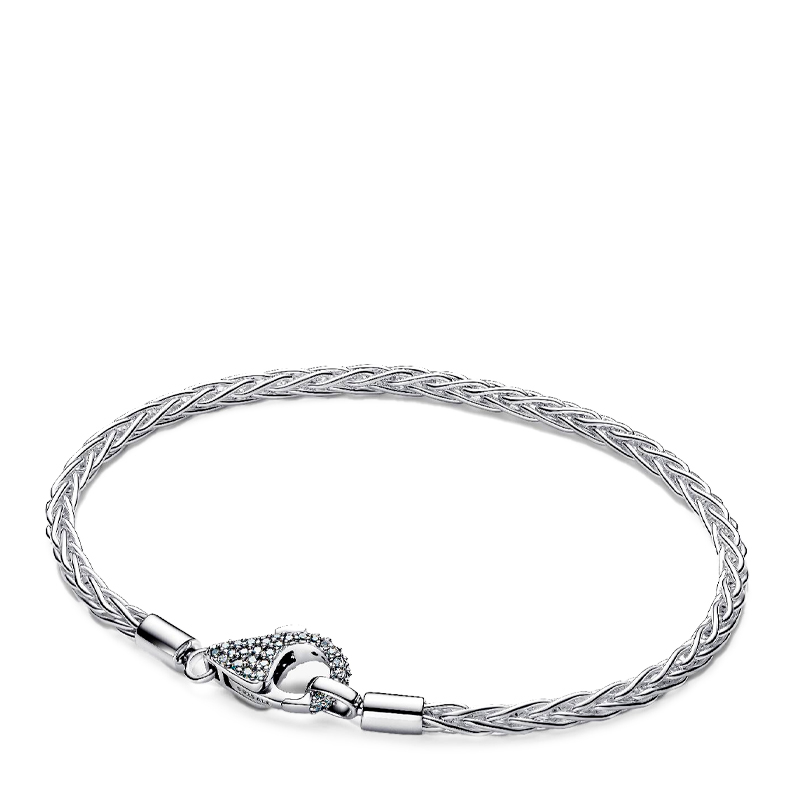 Pandora Pulsera Moments Cadena de Espiga con Cierre en Pavé 594462C01