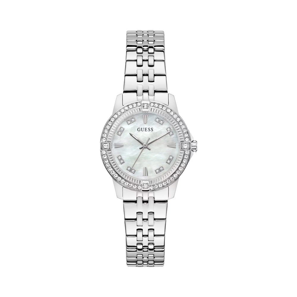 Guess Relojes Mujer Reloj analógico Crystal de acero inoxidable de 32 mm GW1027L1