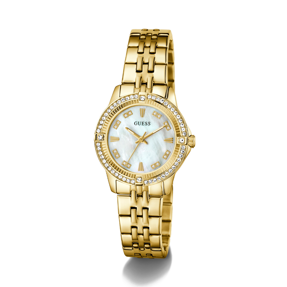 Guess Reloj analógico Crystal de acero inoxidable de 32 mm GW1027L2 – imagen 2