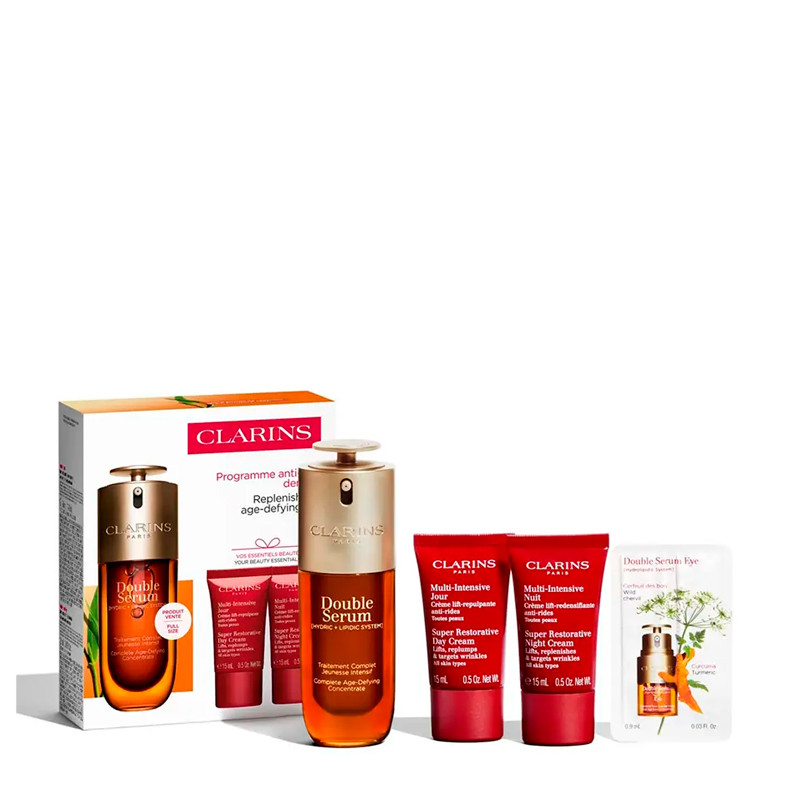 Clarins Women's Cream Face Skin Care Double Serum G9 & Multi Intensive Set