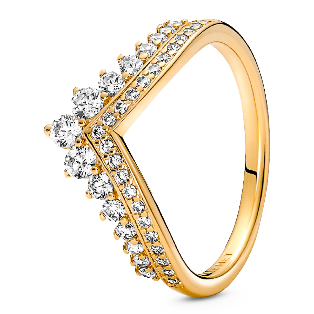 Pandora Gold Rings Desire Tiara Ring 167736C01