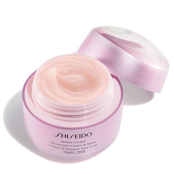 Hvid Lucent Natcreme & Maske