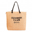 SUMMER CLUB DECONSTRUCTED RAFFIA-TASCHE