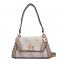 KARNILLA LOGO FLAP SHOULDER BAG