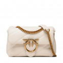 Pinko Love Puff white mini quilted shoulder bag