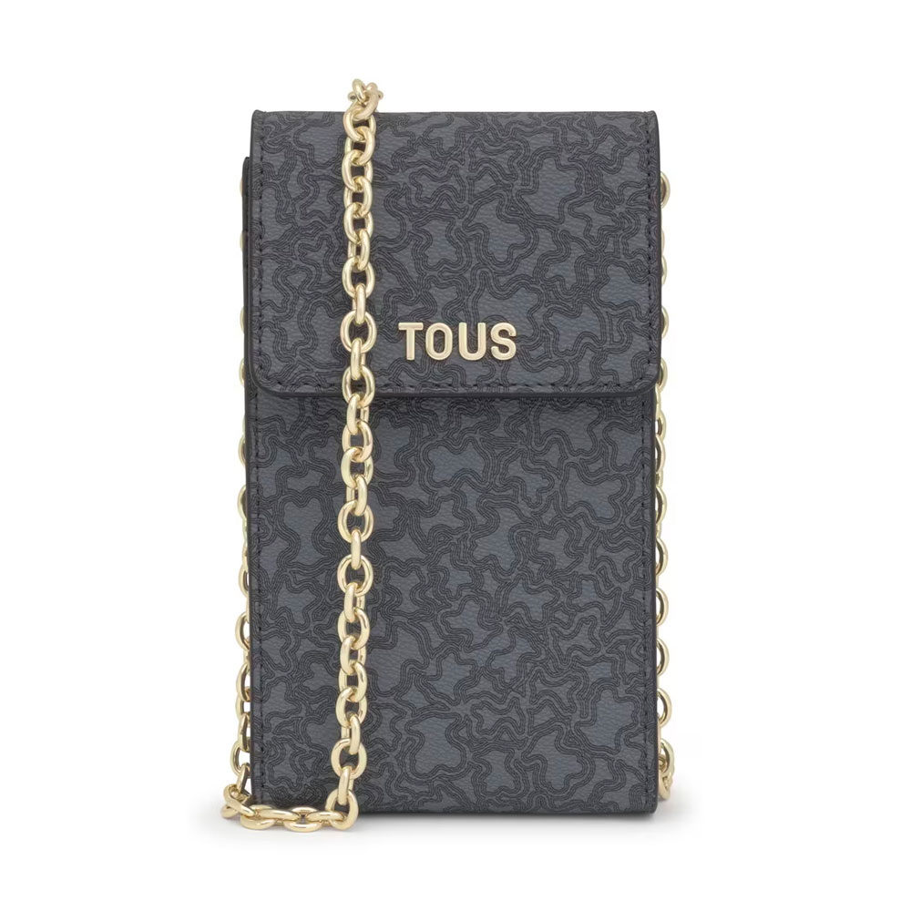 Tous Women's Dark/Grey Bags, Toiletry Bags And Suitcases For Kaos Mini Line Mobile Phone Case With Pendant