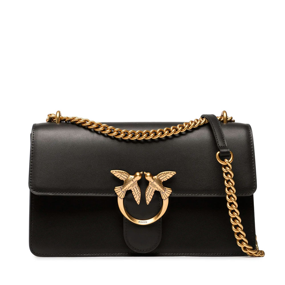 Pinko Women's Grain/Gold Bags, Toiletry Bags And Suitcases For Love One Classic Bag