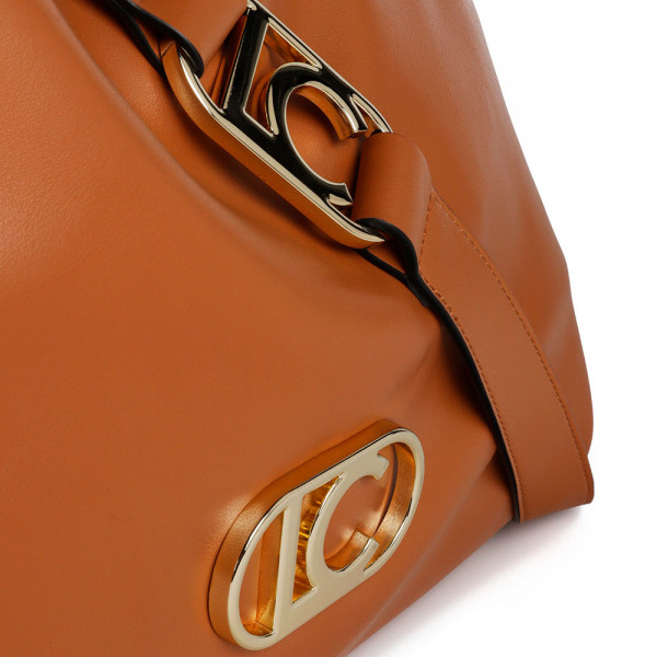 shopper-tasche-aus-kunstleder-mit-ovalem-lc-logo