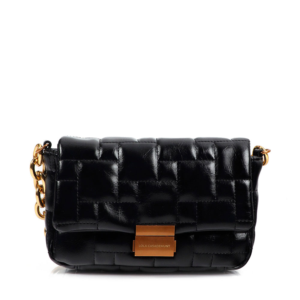 Lola Casademunt Women's Gold Bags, Toiletry Bags And Suitcases For Padded Shoulder Bag