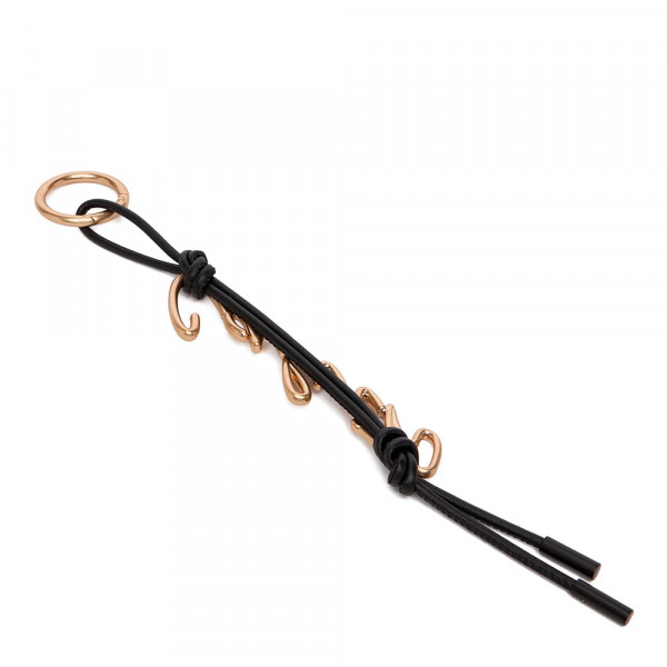 knotted-script-charm-keychain