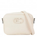 Borsa a tracolla con monogramma cucito