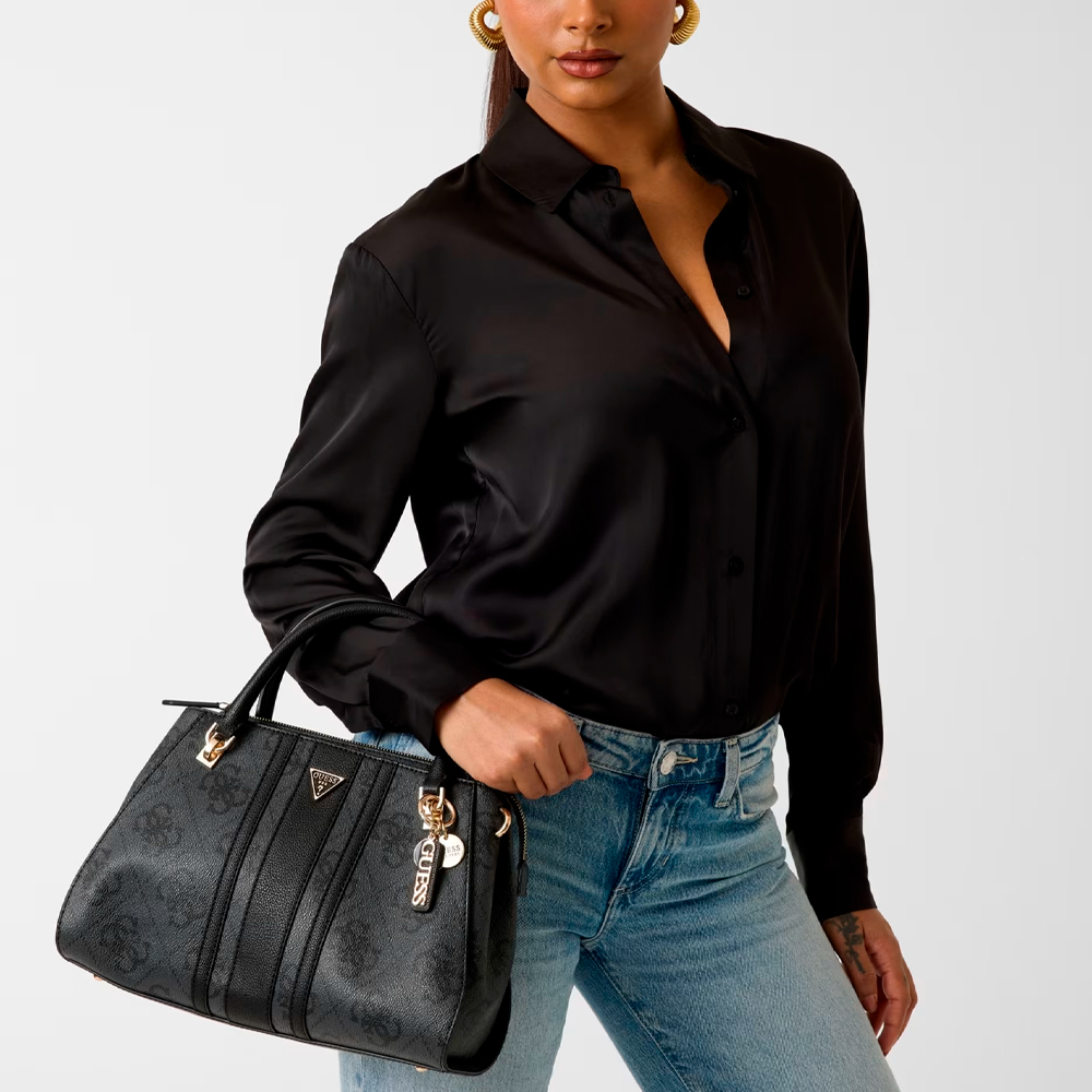 Guess Bolso de mano Noelle con logo – imagen 4