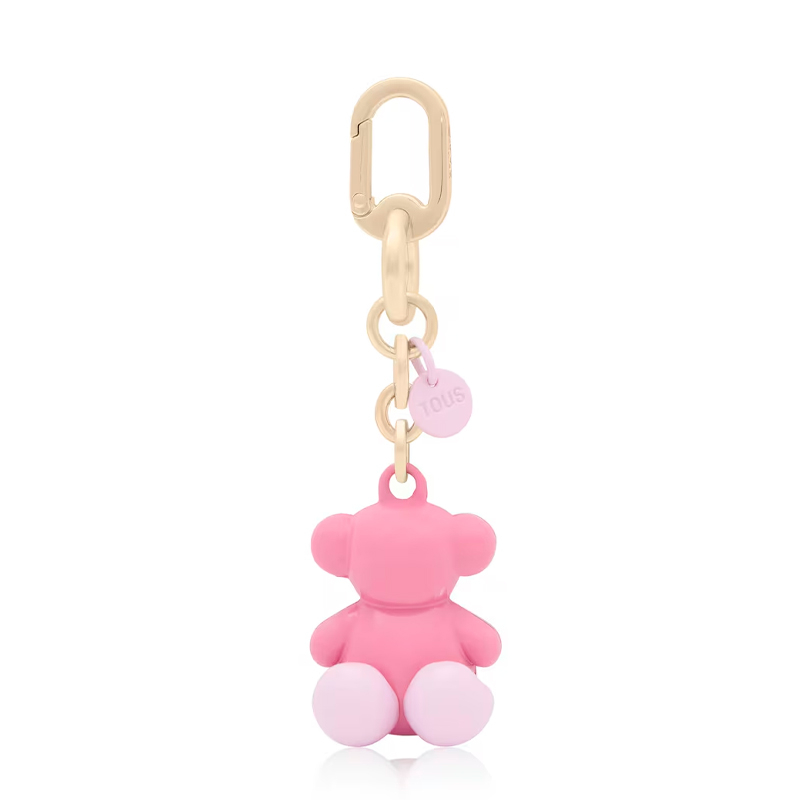 Tous Llavero Pink metal Key ring Bold Bear
