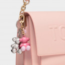 pink-metal-key-ring-bold-bear-keychain