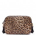 Bolsa transversal m&eacute;dia com estampa animal