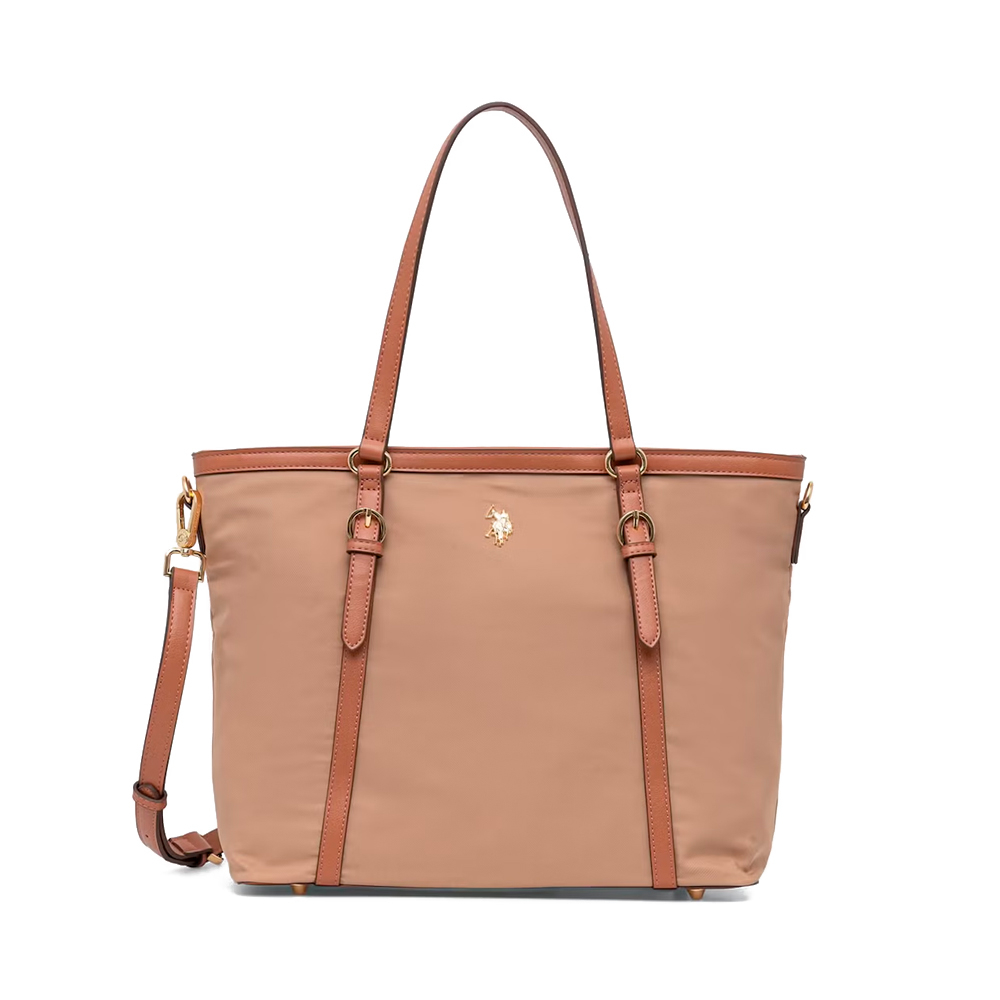 U.s. Polo Assn. Women's Beige Bags, Toiletry Bags And Suitcases For Houston Tote Shopper Bag