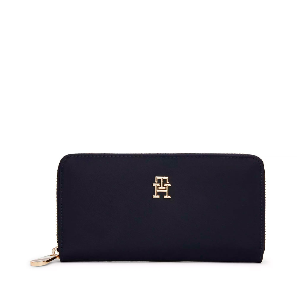 Tommy Hilfiger Bags Women's Gold Wallets And Purses Large Wallet With Zipper Closure
