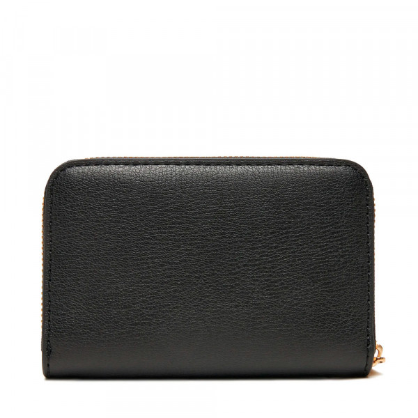 quadratische-geldborse-mit-reissverschluss-und-logo-aus-metallfolie