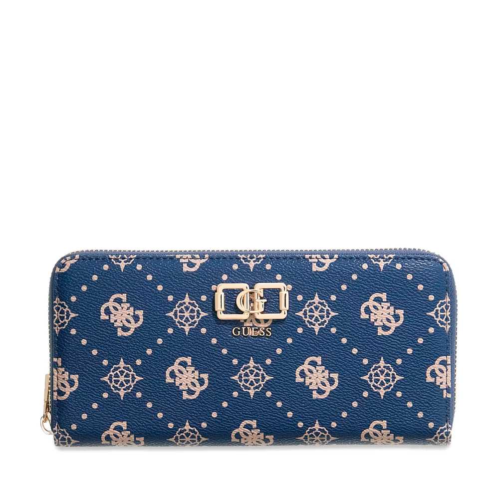 Guess Women's Gold Wallets And Purses Emelie Logo Wallet