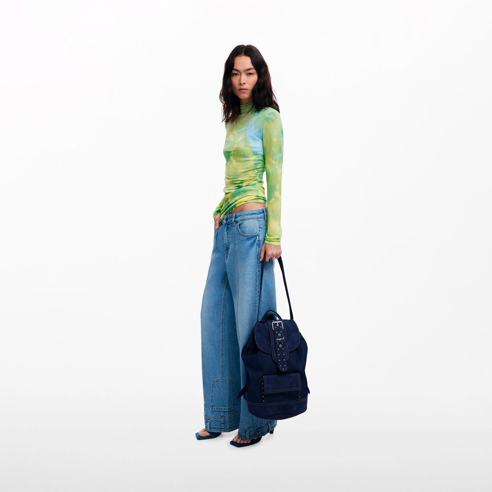 Desigual Mochila denim bombonera convertible mediana – imagen 2