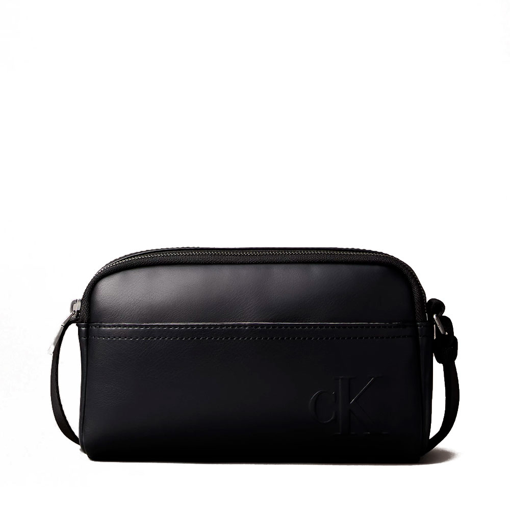 Calvin Klein Jeans Men's Messenger Bags, Toiletry Bags And Suitcases For Monogram Logo Engraved Crossbody Bag