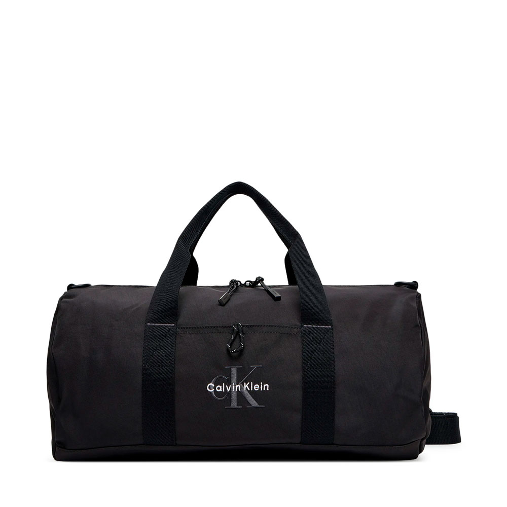 Calvin Klein Bolsa de viaje 'Monologo Embroidery Duffel' gris oscuro / negro – imagen 3