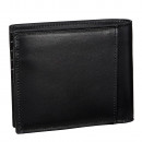 Billetera plegada con placa con logo