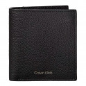 Slim folded wallet with engraved logo