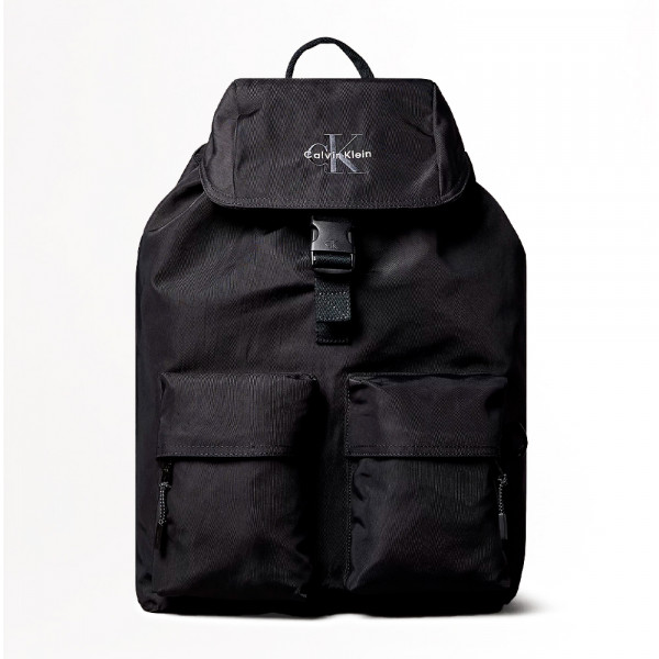 nylon-flap-top-backpack-with-monogram-logo