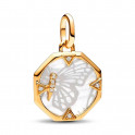 Pandora ME Charm m&eacute;daillon papillon nacr&eacute; 763366C01