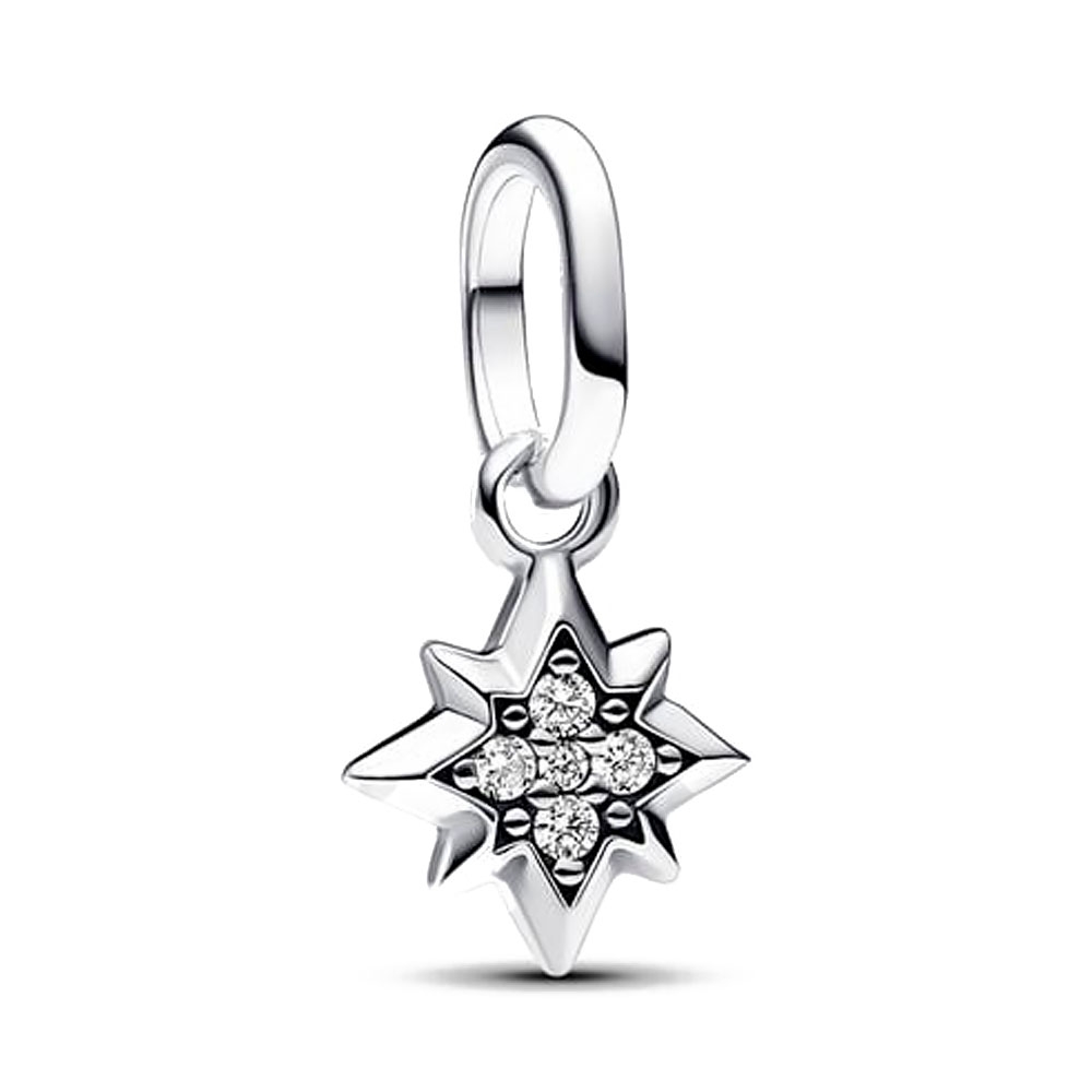 Pandora Silver/Light Charms Me Star Mini Pendant Charm 793370C01
