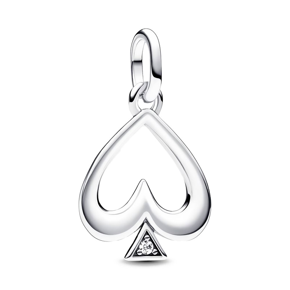 Pandora Silver Charms Me Ace Of Spades Medallion Charm 793078C01
