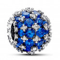 Shiny Round Blue Charm in Pav&eacute; 792630C02