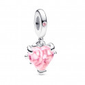FAMILY TREE AND PINK HEART PENDANT CHARM 792654C01
