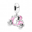 Charm Pendentif Moto Scooter Rose 791057C01