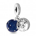 Charm pendentif galaxie double arbre et lune 799645C01