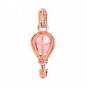 PINGENTE DE BAL&Atilde;O DE AR QUENTE ROSA BRILHANTE 789434C01