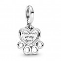 Charm pendentif coeurs et empreintes de pas 799360C00