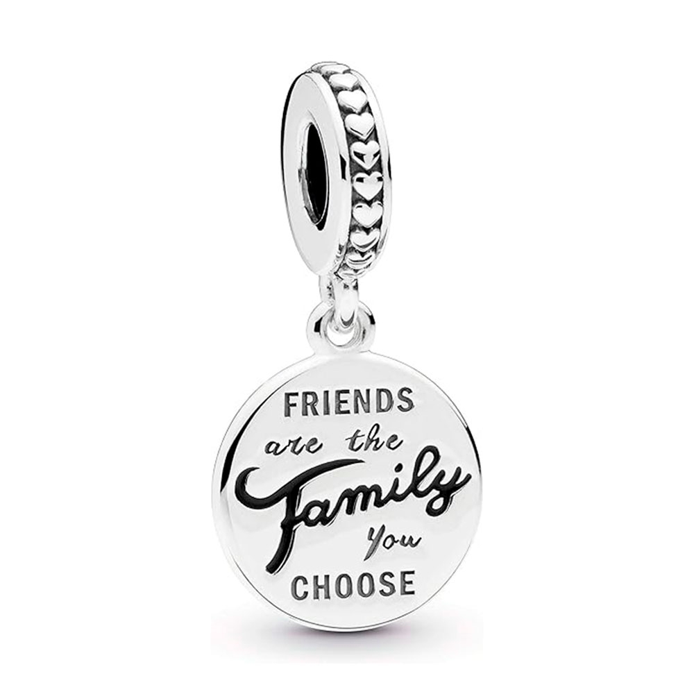 Pandora Silver Charms Friends Are Family Sterling Pendant Charm 798124En16