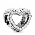 Ciondolo in argento sterling a forma di cuore modellato 797516