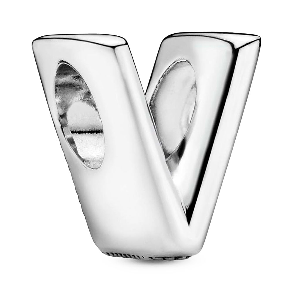 Pandora CHARM EN PLATA DE LEY LETRA V 797476