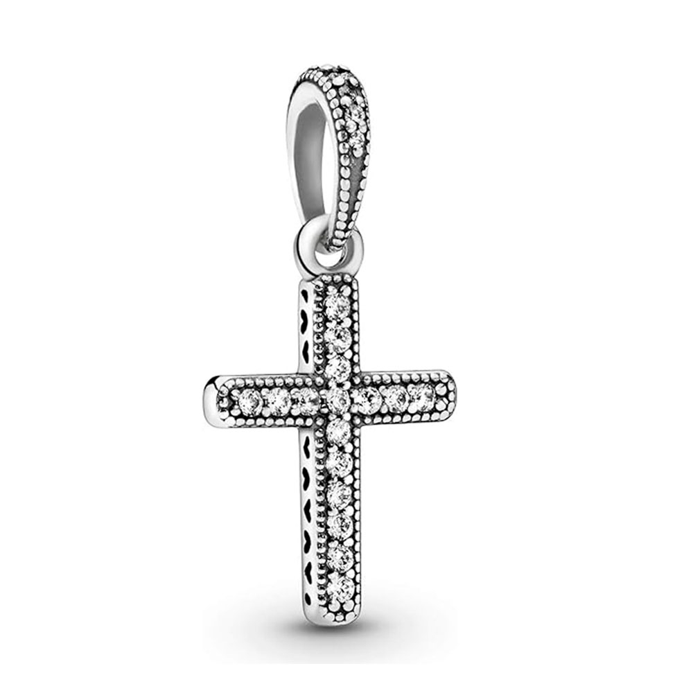 Pandora Silver Charms Cross Sterling Pendant 397571Cz