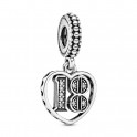 Breloque pendentif en argent sterling 18 ans d'amour 797262CZ