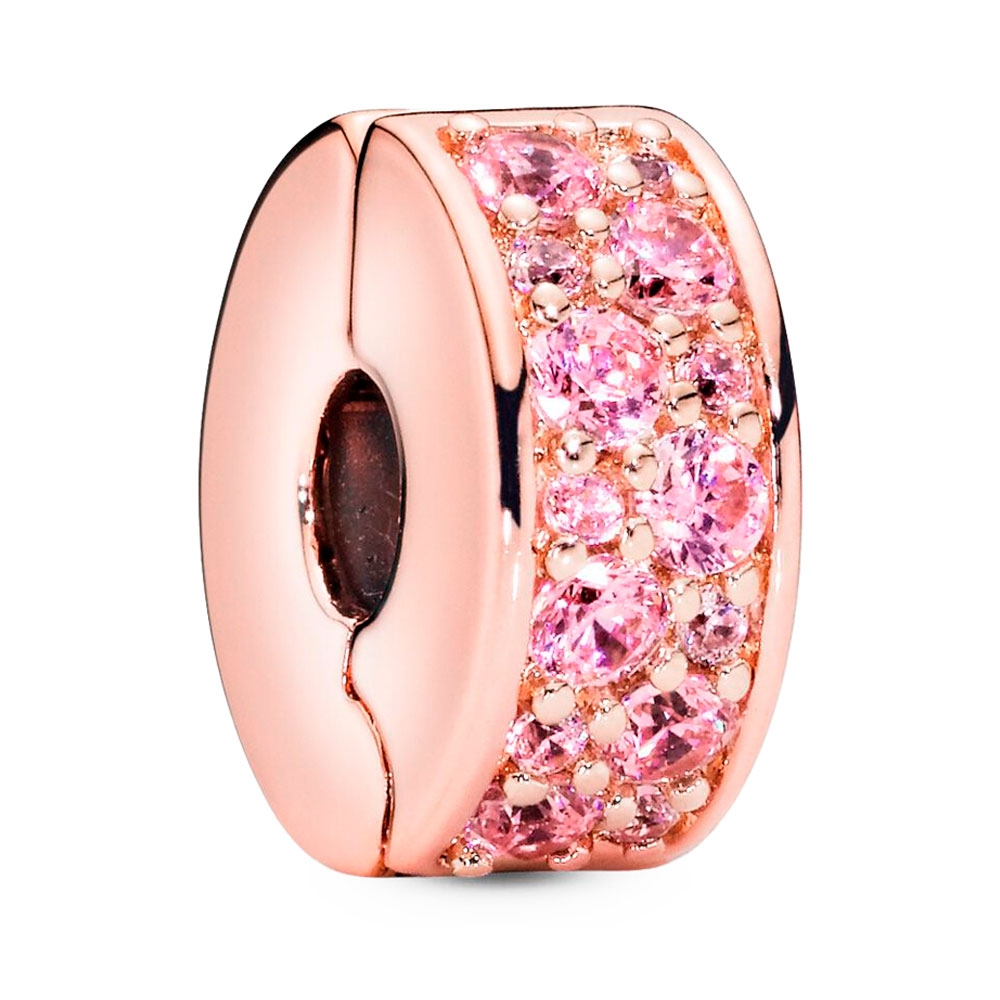 Pandora Pink Charms Pavé Clip Charm 781817Pcz