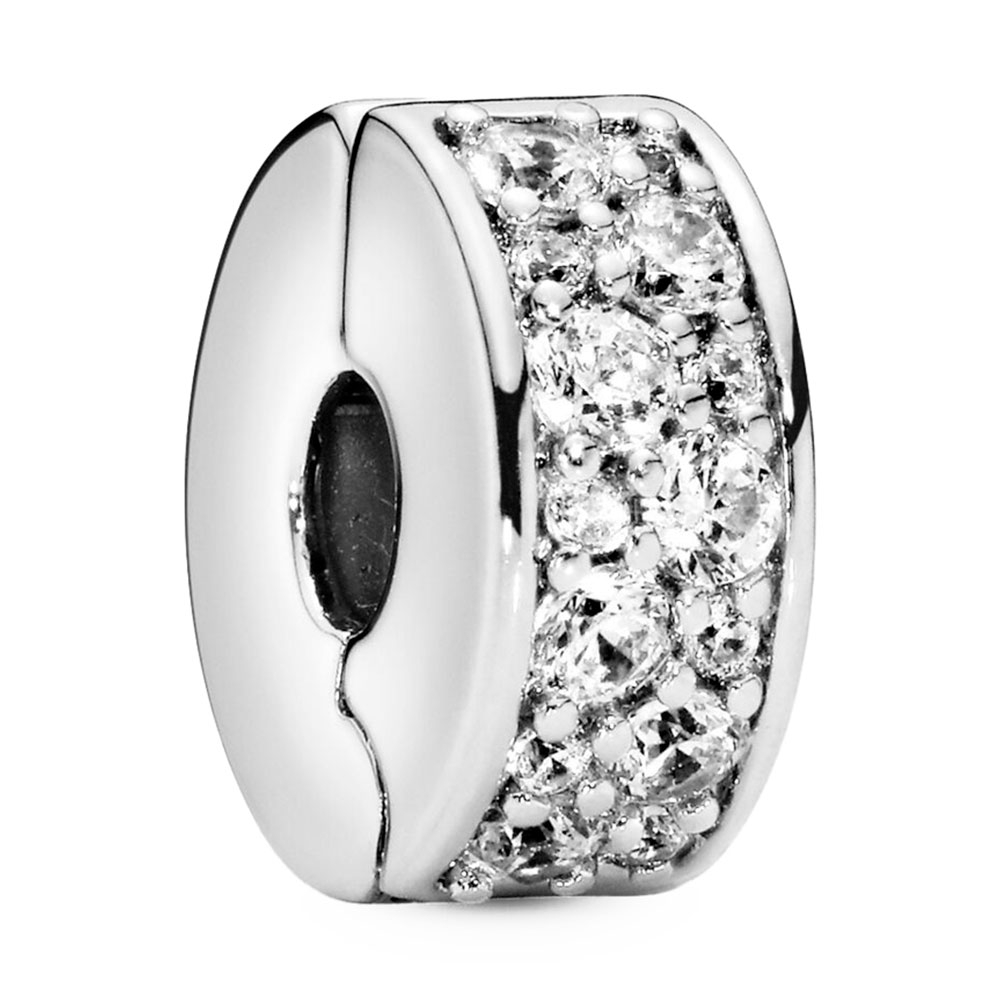 Pandora Charm de clip Pavé Transparente 791817CZ