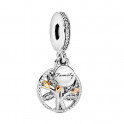 Charm pendentif arbre g&eacute;n&eacute;alogique 791728CZ