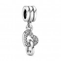 Charm colgante corazones entrelazado 791242CZ