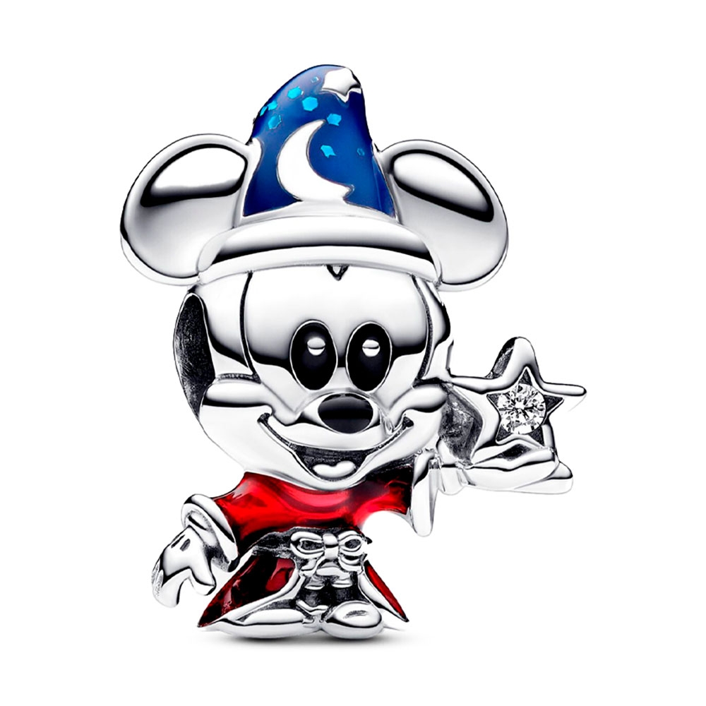 Pandora Silver Charms Disney Sorcerer's Apprentice Mickey Charm 792954C01