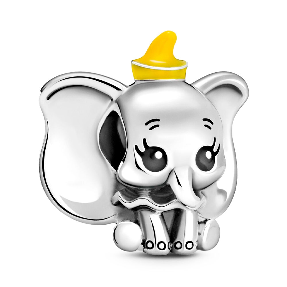 Pandora Silver/Black/Yellow Charms Disney Dumbo Charm 799392C01